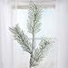 Factory Direct Craft Set of 2 Glittery Snowy Artificial Pine Sprays for Home and Holiday Decorating and Embellishing