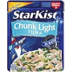 StarKist Tuna Chunk Light Pouch In Water, 6.4000-Ounce Pouches (Pack of 12)