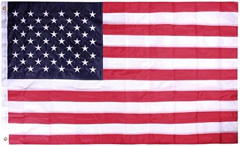3x5 American Flag/Large United States Flag:Embroidered Stars and Sewn Strips - Tough, Durable for Indoor and Outdoor Use (3 by 5 Foot)