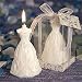 Elegant Wedding Gown Candle Favors