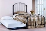 Trundle Bed - Bonita Twin Size Trundle Bed in Copper Mist