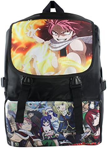 Anime Fairy Tail Natsu Figure Backpack Student School Bags Computer Bags