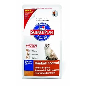 Hill's Feline Hairball Control Senior Chicken Dry Mix 1.5 kg