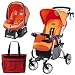 Peg Perego Vela Easy Drive Stroller - Apricot Travel System