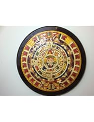 Home: Aztec Calendar Wall Decor Large Size Handmade - FAARDYM