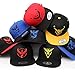 Baseball Cap Hats Pokemon Go Team Instinct Valor Mystic Premium Quality Stitches Snapback (Team Instinct Yellow Snapback)