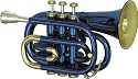 Amati ATR 314 Bb Pocket Trumpet, Blue