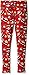 Derek Heart Girls' Big Brushed Printed Christmas Yummy Leggings