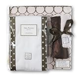 SwaddleDesigns Receiving Gift Set – Pastel Pink with Brown Mod Circles SwaddleDesigns Receiving Gift Set – Pastel Pink with Brown Mod Circles