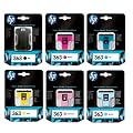 6 Original Printer Ink Cartridges To Replace HP363 - Cyan / Light Cyan / Magenta / Light Magenta / Yellow / Black - For use with Photosmart C7280 Photosmart C5180 Photosmart C8100 Photosmart C6180 Photosmart C5100 Photosmart D7200 Photosmart C8180 Photosmart C7100 Photosmart 8250 Photosmart D6160 Photosmart D7360 Photosmart C7200 Photosmart D7160 Photosmart D7460 Photosmart D7100 Photosmart D7260 Photosmart C6100 Photosmart C6150 Photosmart C6200 Photosmart C6280 Photosmart 3210V Photosmart C...