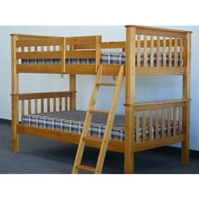 Bunk Bed Twin over Twin Mission style in Honey