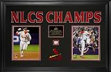 St. Louis Cardinals 2006 National League Champions Two-8x10 Framed Photos with Piece of Baseball & Team logo