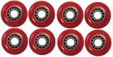 Red Blank 72mm 78A Inline Skate Wheels