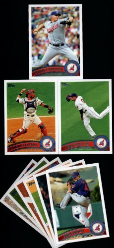 2011 Topps Cleveland Indians Complete Series 1 & 2 Team Set / 21 Cards Including Carrasco, Choo, Santana, Sizemore, Mitch Talbot, LaPorta & more!