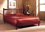 Jakarta Mahogany Finish King Size Solid Wood Bed