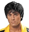 Licensed Rocky Black Wig - Adult Std.