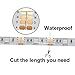 TEQIN 200CM 5050 Waterproof IP65 RGB LED Strip Lights with Battery Box Lamp 4.5V for Home Outdoor Lighting Craft Hobby Light Decoration