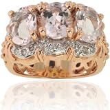 Michael Valitutti 14K Rose Gold Morganite & Diamond Ring