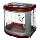 Super Pet Habitat Defined Bird Cage, Cockatiel Enrichment Home with Activity Center
