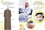 MARRIKAS 3 IN 1 Down Like Filled SOFTIE WRAP TAUPE
