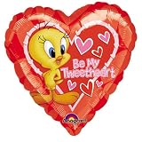 Looney Tunes  Be my Tweetheart  Heart Shaped Foil Balloon