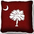 South Carolina Palmetto Moon Red Pillow - 17 x 17 Pillow - South Carolina State Bulldogs