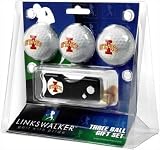 Iowa State Cyclones 3 Golf Ball Gift Pack w/ Spring Action Tool - NCAA College Athletics