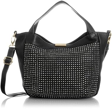 [カシュカシュ] cachecache 金具付ラインストーン2WAYバッグ 01-00-34370 BK (ブラック)