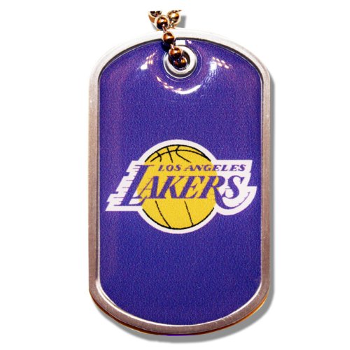 Los Angeles Lakers Dog Tag Necklace Charm Chain Nba