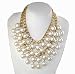 2 Broke Girls Caroline Inspired Gold Cream Pearl Chain Necklace