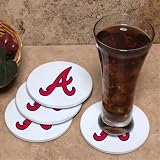 MLB Atlanta Braves 4-Pack Ceramic Coasters