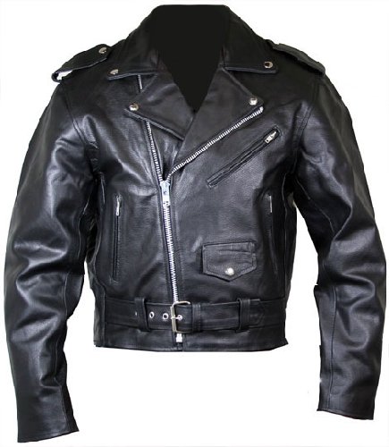 Classic Mens Vintage Motorcycle Jacket - Color : black - Size : 2XL