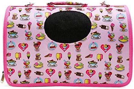 Mdeho Outdoor Pet Carrier Fashion Cat Carrier Bag Travel Tote Dog Hand Bag(50CMX21CMX30CM, black)