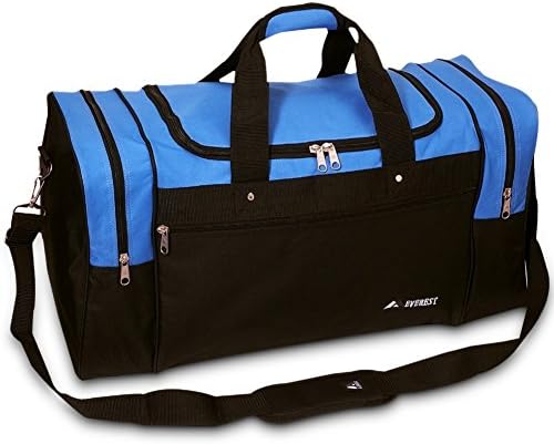 Everest Luggage Sports Travel Gear Bag, Royal Blue / Black Large