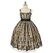 Kids Dream Black Champagne Flocking Christmas Dress Little Girls 2T-12