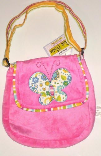 Plush Pink Butterfly Mini Purse