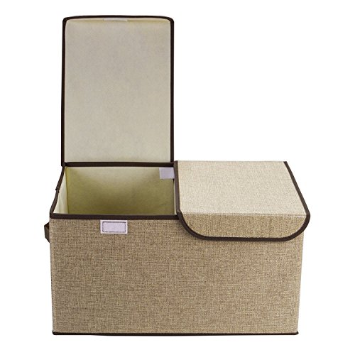 Lightbiz storage boxes with lids, diy collapsible dustproof cloth…