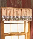 In the Woods Cabin Rustic Decor Window Valance Bear Moose Wildlife Brand New
