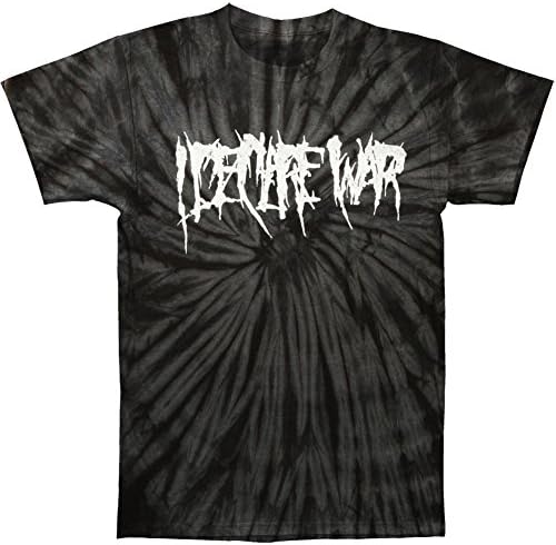 I Declare War Men's Logo Tie Dye T-shirt Medium Grey