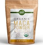 Organic Maca Powder, Gelatinized from Raw for Enhanced Absorption, Vegan, Non-GMO, 1lb (16 ounce) Bag, USDA Certified, FREE Recipe Book!