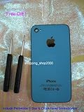 Iphone 4 Back Cover Housing, Sky Blue Glass Battery Door, Replacement Back  ....