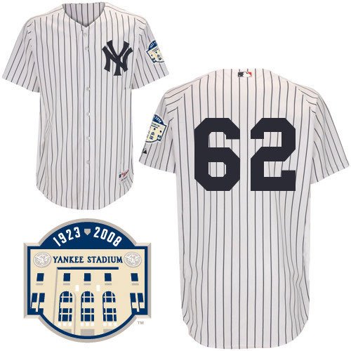 New York Yankees Authentic Joba Chamberlain Home Jersey 48