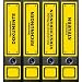 File Art - Design Etiketten - Motiv Yellow Signs - breit