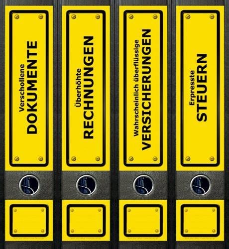 Cover image : File Art - Design Etiketten - Motiv Yellow Signs - breit