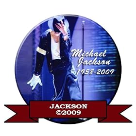 MICHAEL JACKSON MEMORIAL BUTTON PIN 1958-2009 #2