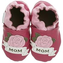 Robeez Infant/Toddler Rose Tattoo Slip-On,Fuchsia,6-12 Months (US Infant 2.5-4 M)
