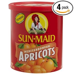 Sun Maid Mediterranean Apricots, 15-Ounce Canisters (Pack of 4)