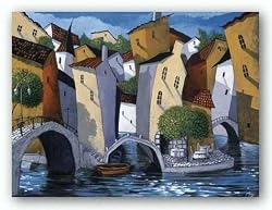 Three Bridges by Miguel Freitas 24"x18" Art Print Poster