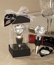 Wine Bottle Stoppers Vineyard Collection Crystal Ball Design (12 per order) Wedding Favors