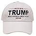 C104 Bold Trump Make America Great Again Cotton Baseball Cap White